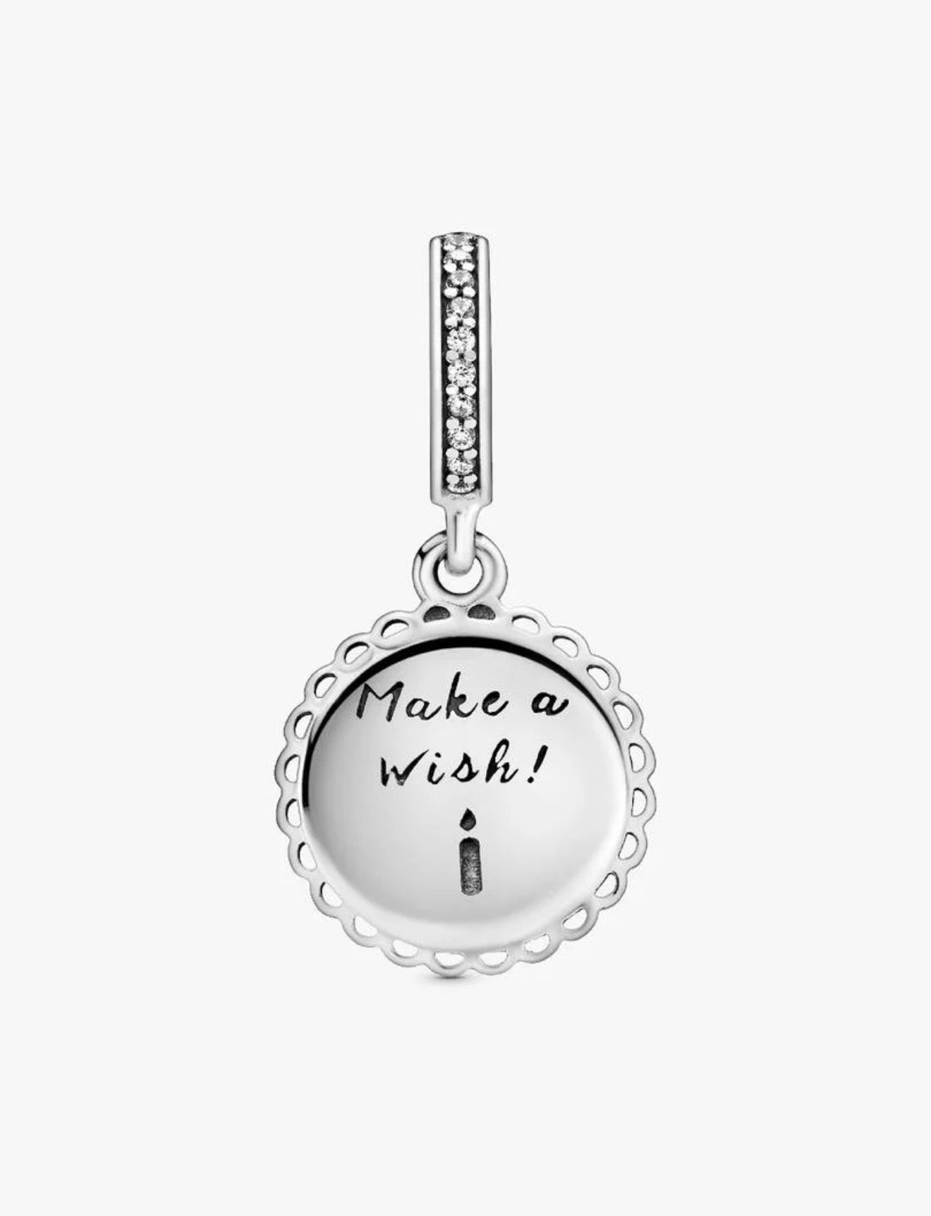 Pink Birthday Cake Dangle Charm