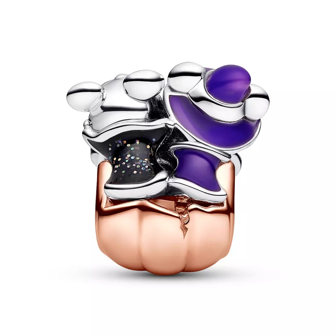 Disney x Pandora Mickey Mouse & Minnie Mouse Halloween Pumpkin Charm