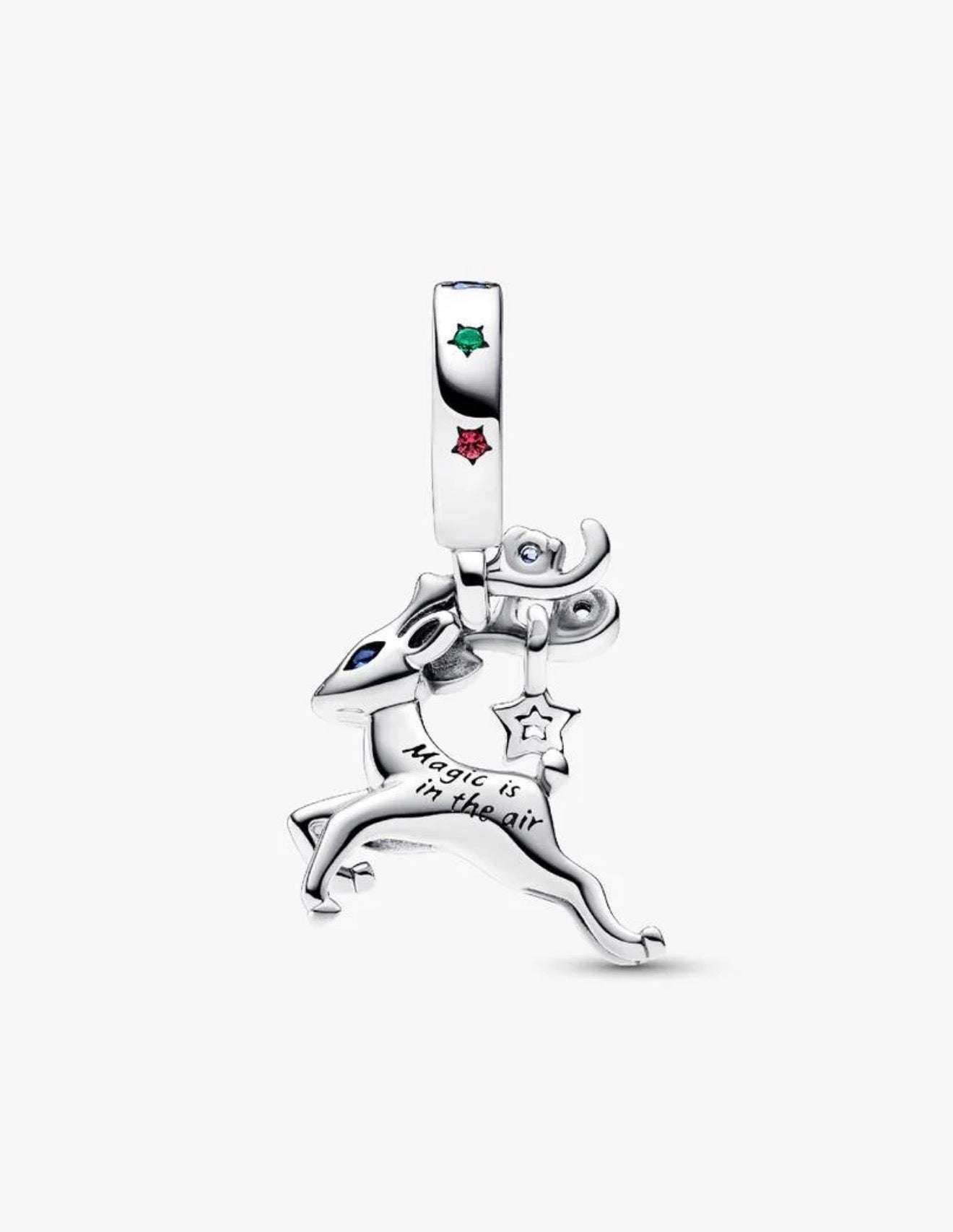 Magical Christmas Reindeer Dangle Charm