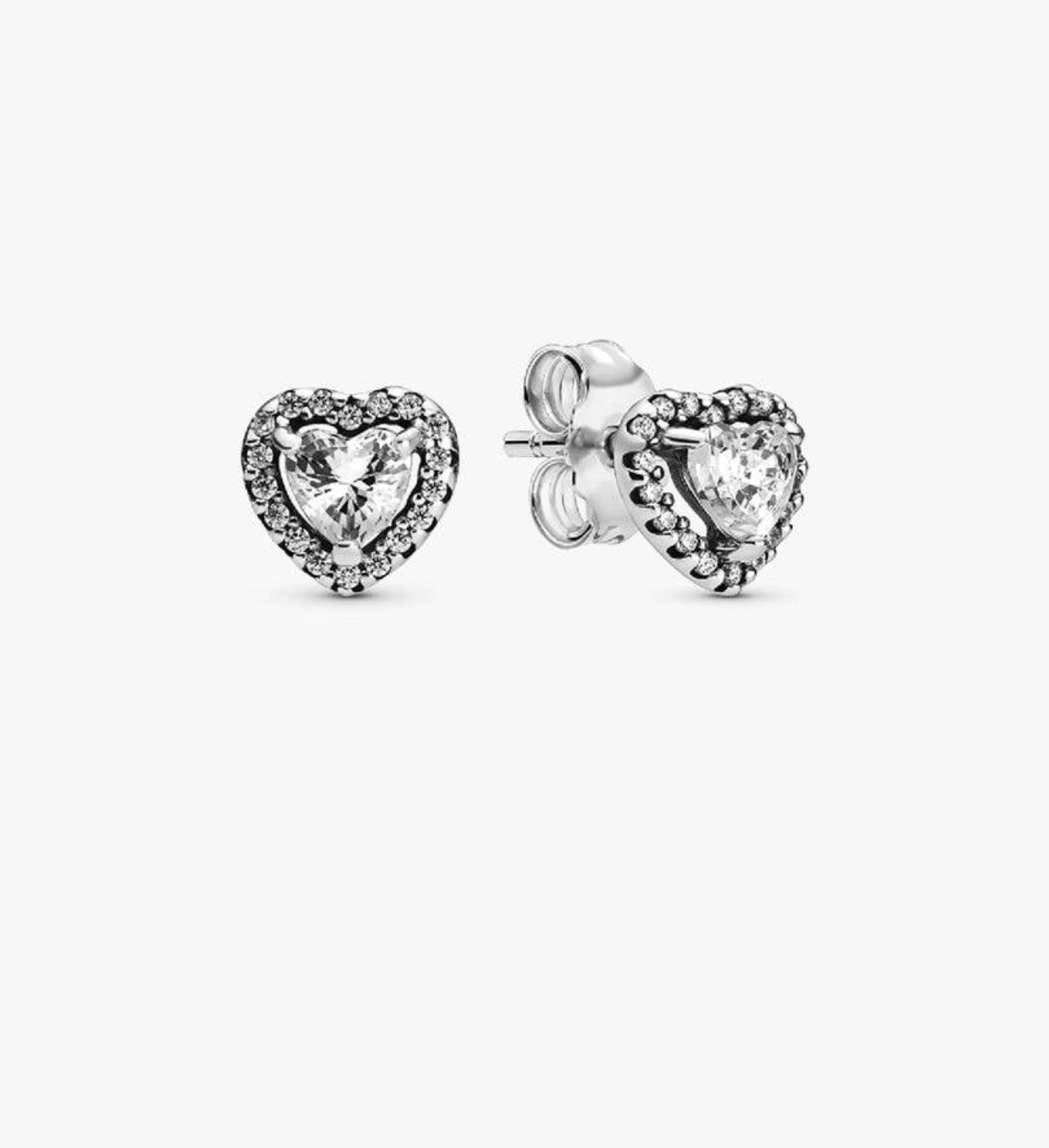 Elevated Heart Stud Earrings