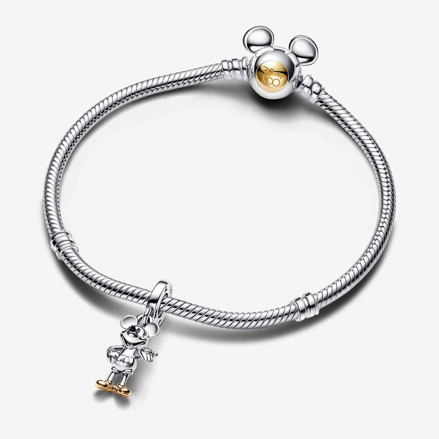 Disney x Pandora 100th Anniversary Mickey Mouse Lab-grown Diamond Dangle Charm