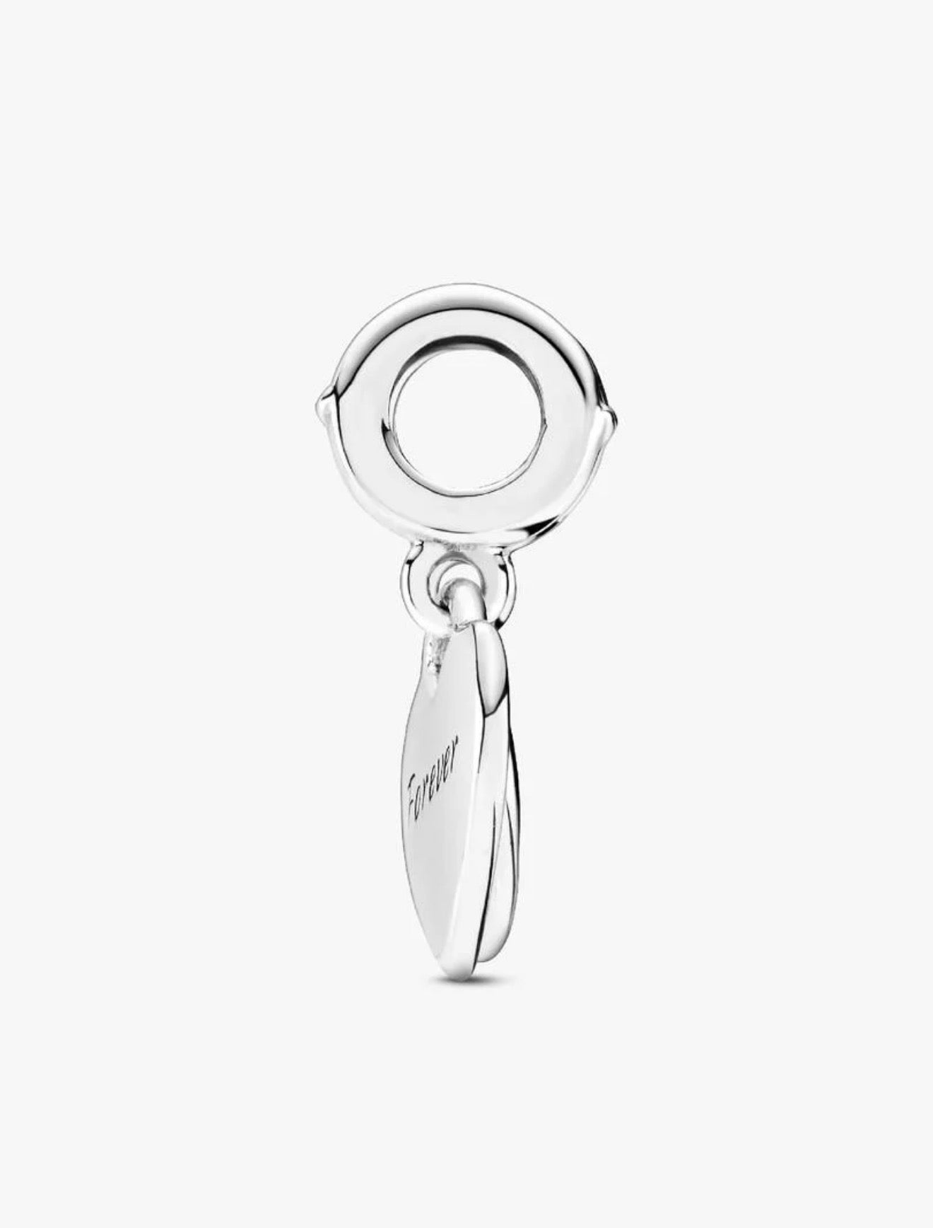 Double Heart Split Dangle Charm