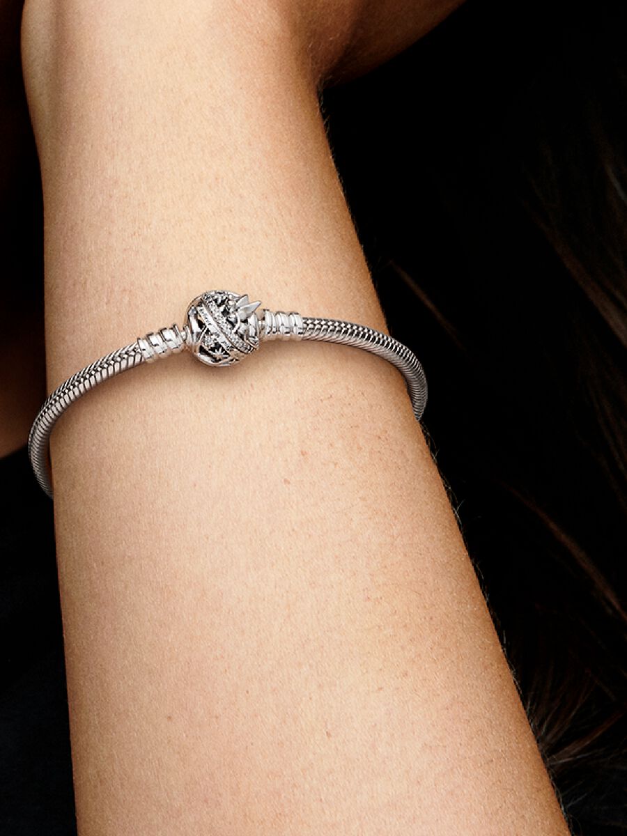 Disney x Pandora Tinker Bell Clasp Moments Snake Chain Bracelet