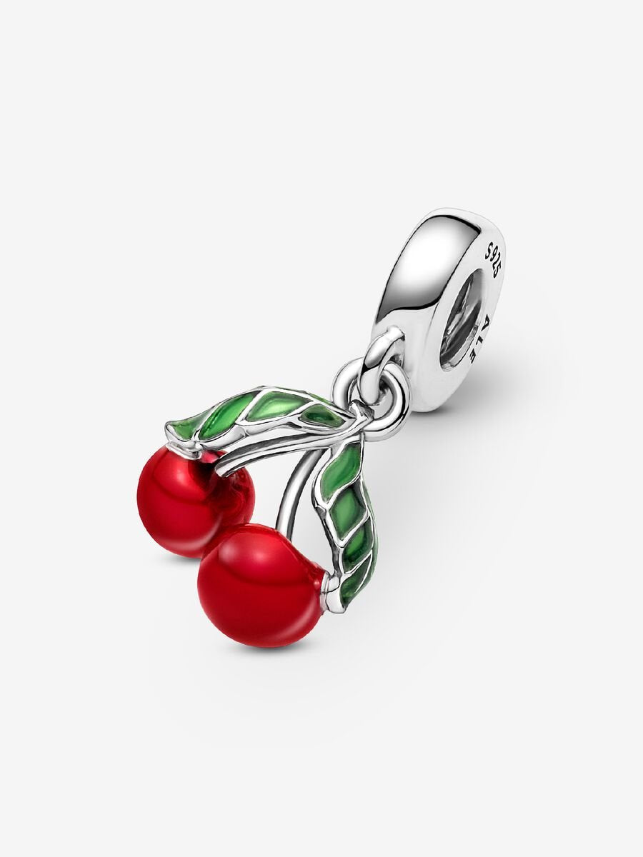 Asymmetrical Cherry Fruit Dangle Charm