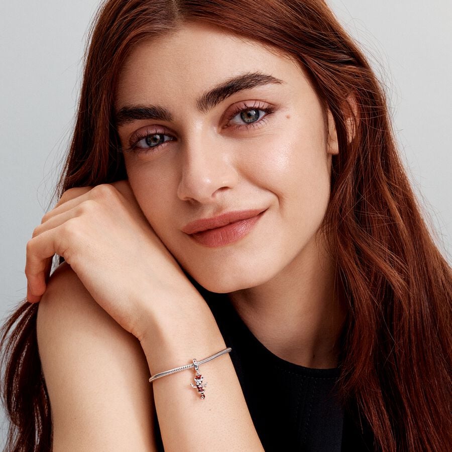 Disney x Pandora Minnie Mouse Ice Skating Dangle Charm