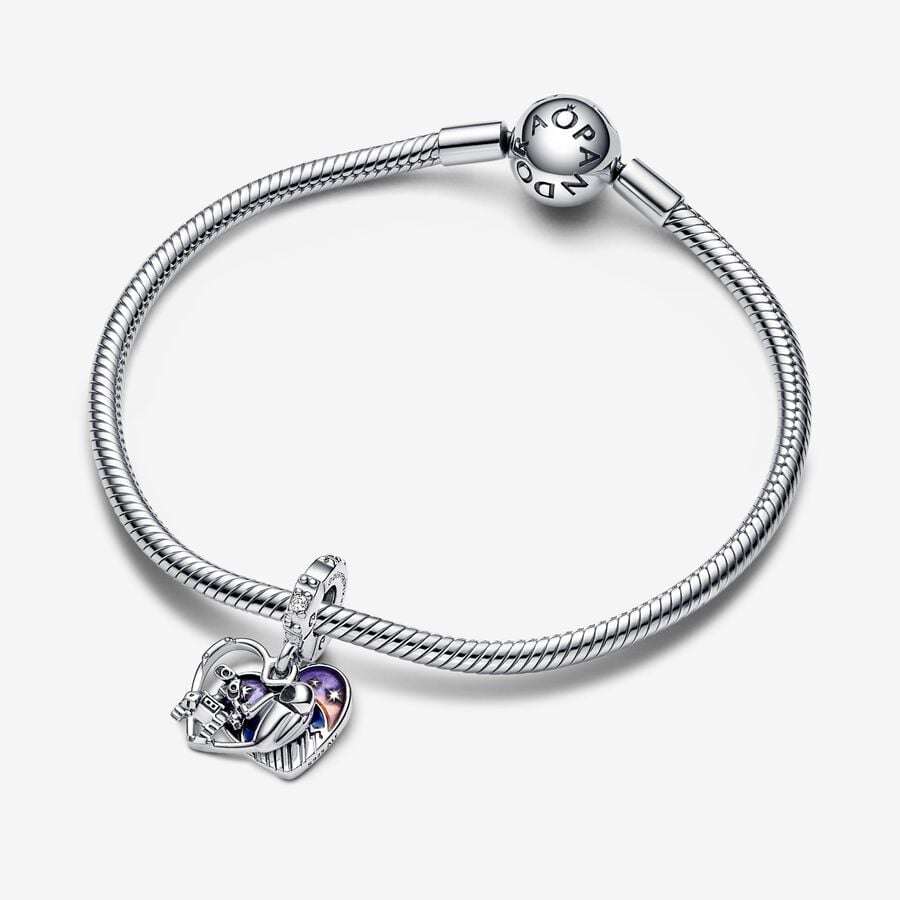 Disney x Pandora Pixar Wall-E & Eve Glow-in-the-dark Dangle Charm