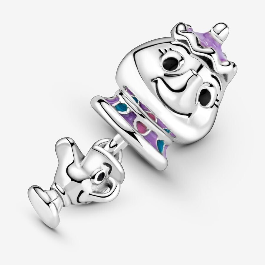 Disney x Pandora Beauty and the Beast Mrs. Potts and Chip Dangle Charm