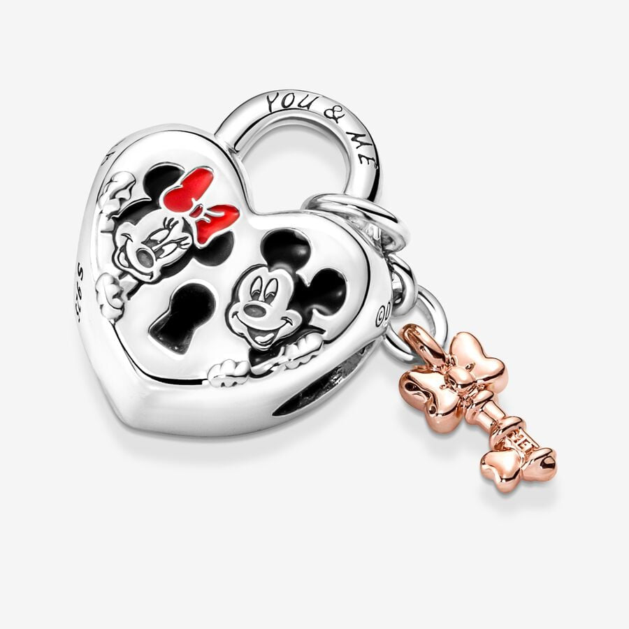 Disney x Pandora Mickey Mouse & Minnie Mouse Padlock Charm