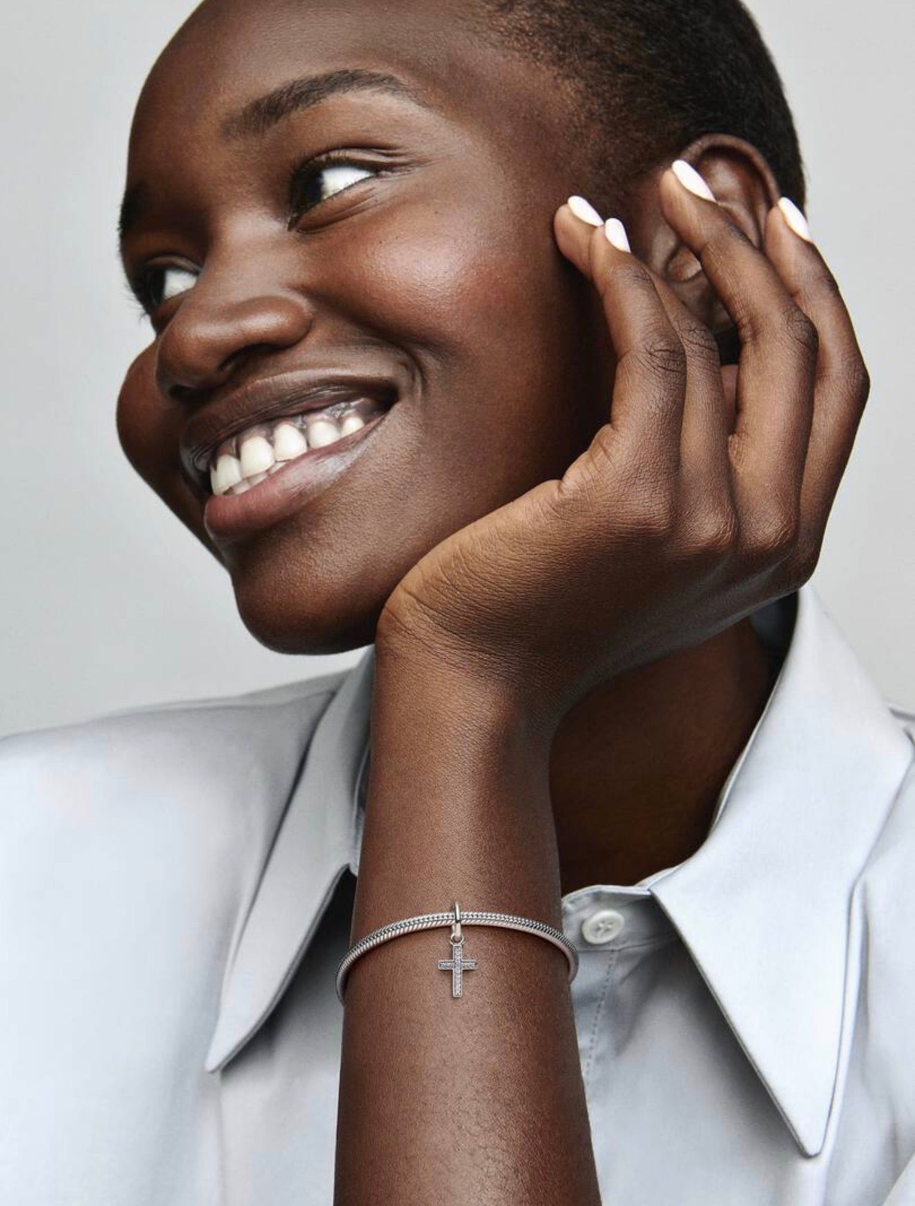 Sparkling Cross Dangle Charm