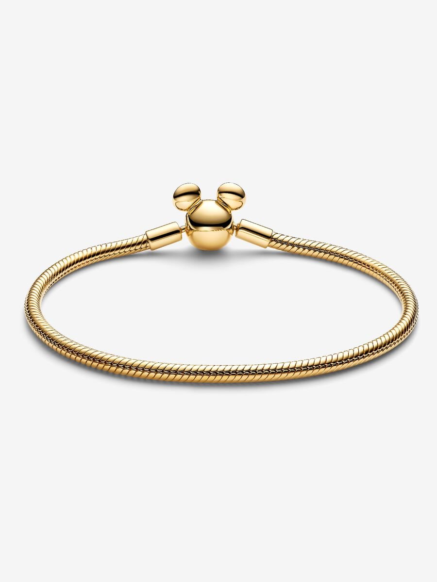 Disney Mickey Mouse Clasp Moments Snake Chain Bracelet