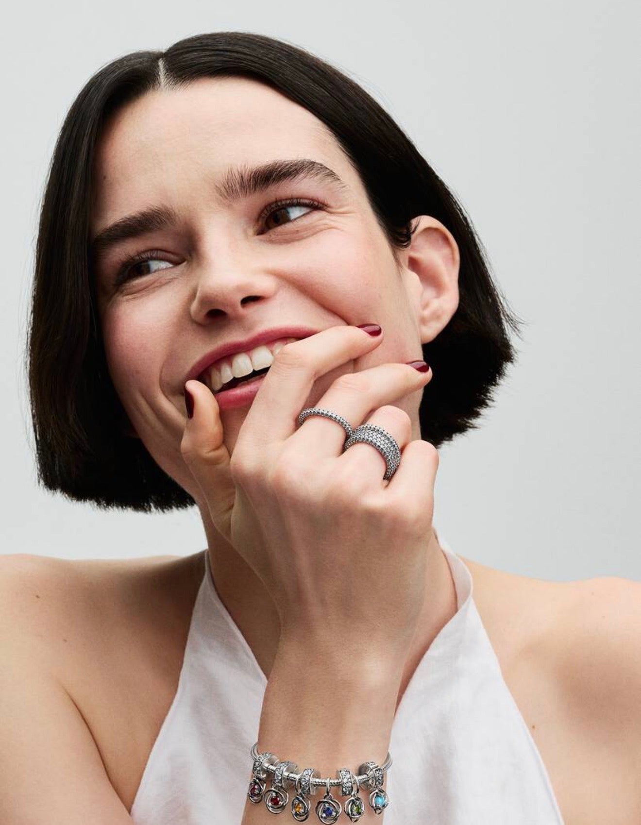 Blue Eternity Circle Dangle Charm