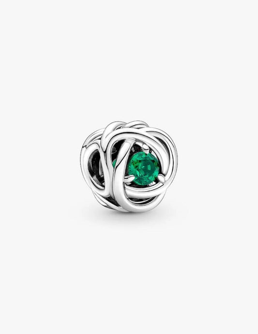May Green Eternity Circle Charm