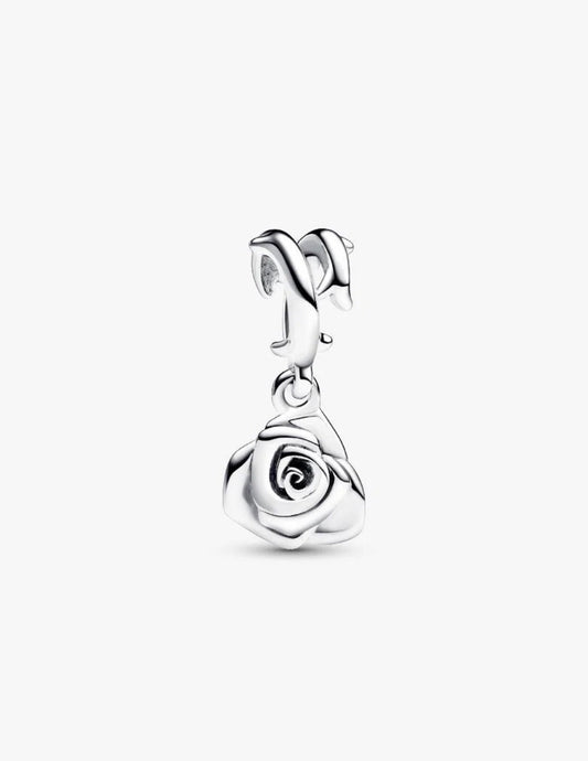 Rose in Bloom Dangle Charm