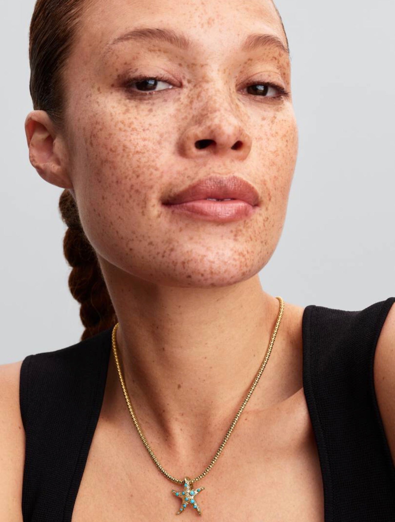 Sparkling Blue Starfish Dangle Charm