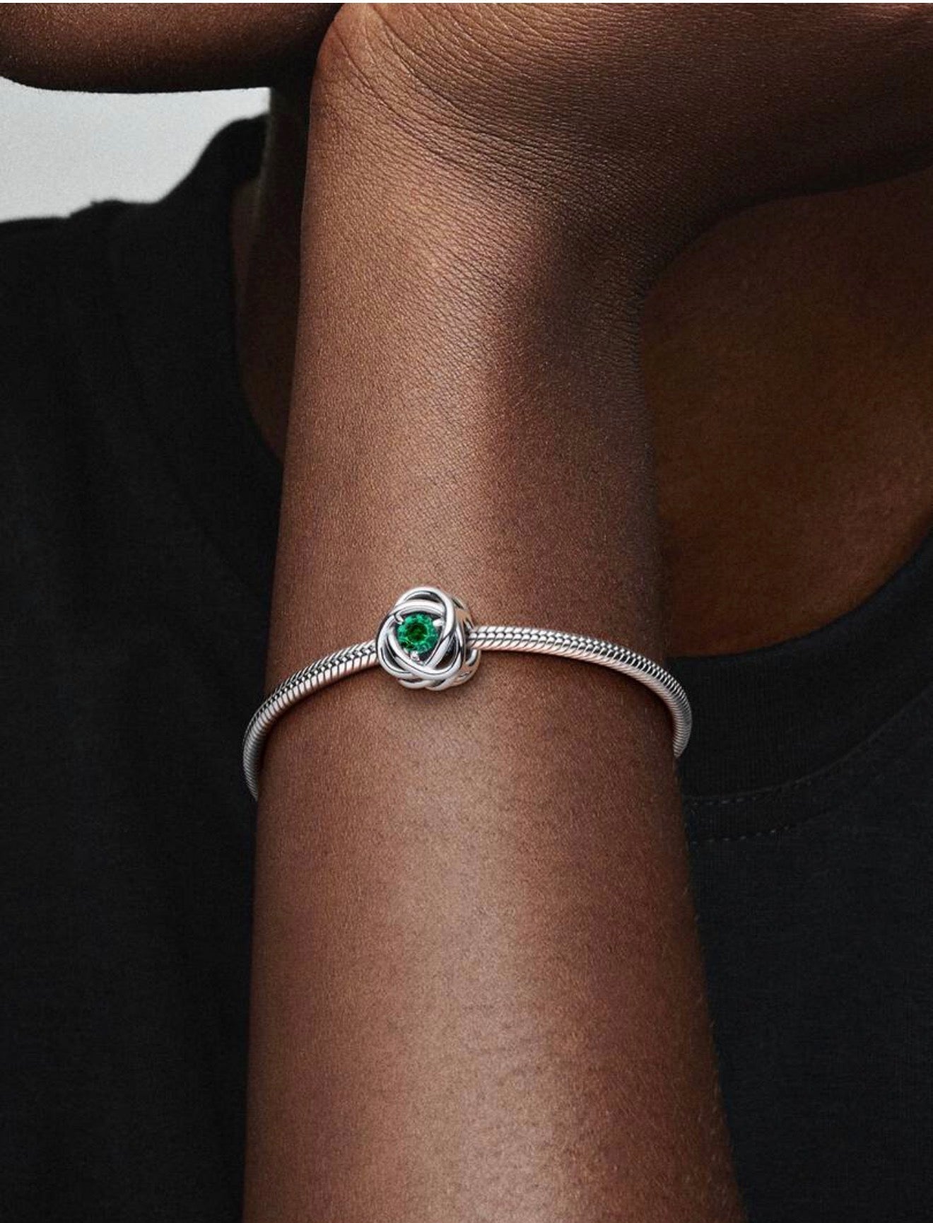 May Green Eternity Circle Charm