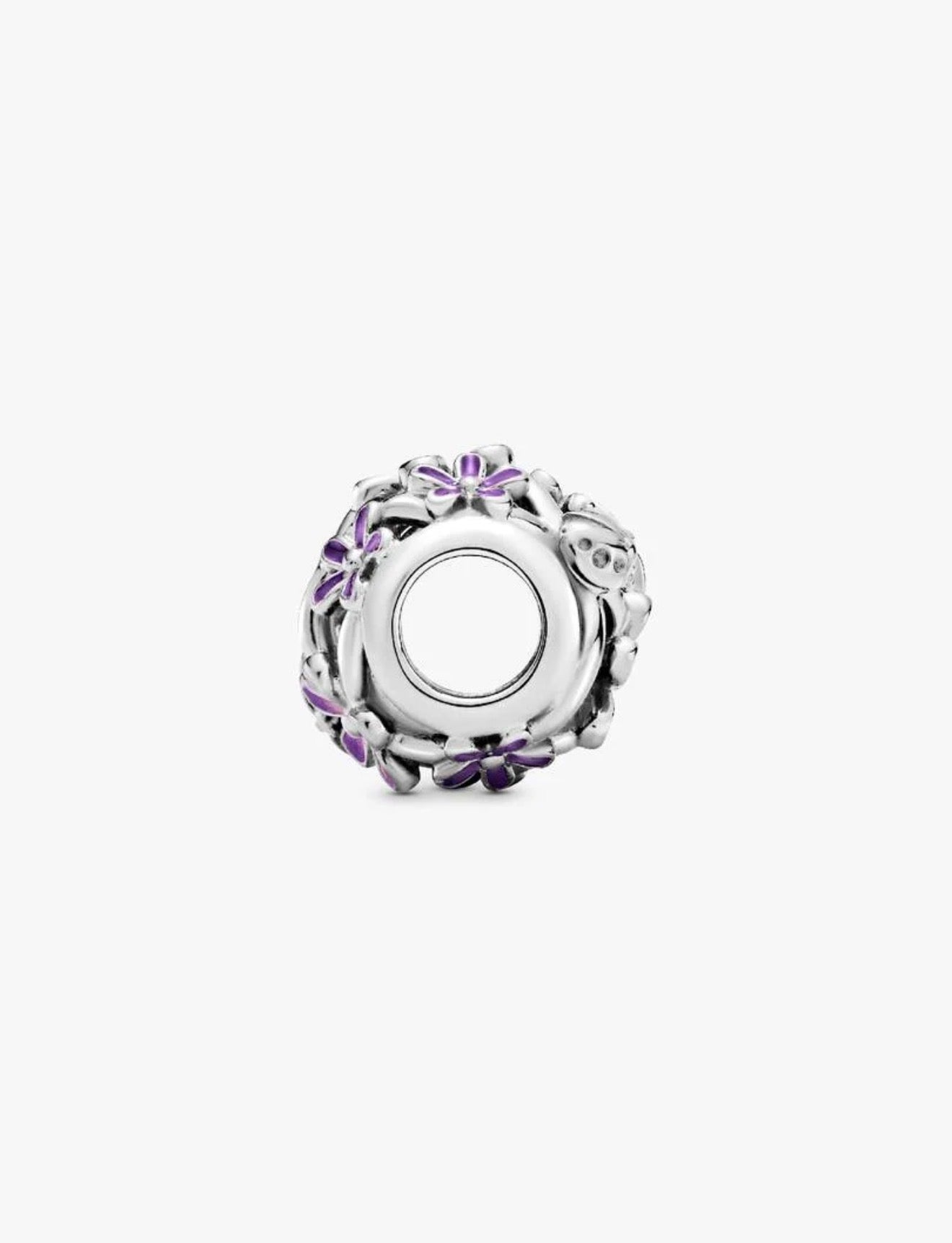 Openwork Purple Daisy Charm