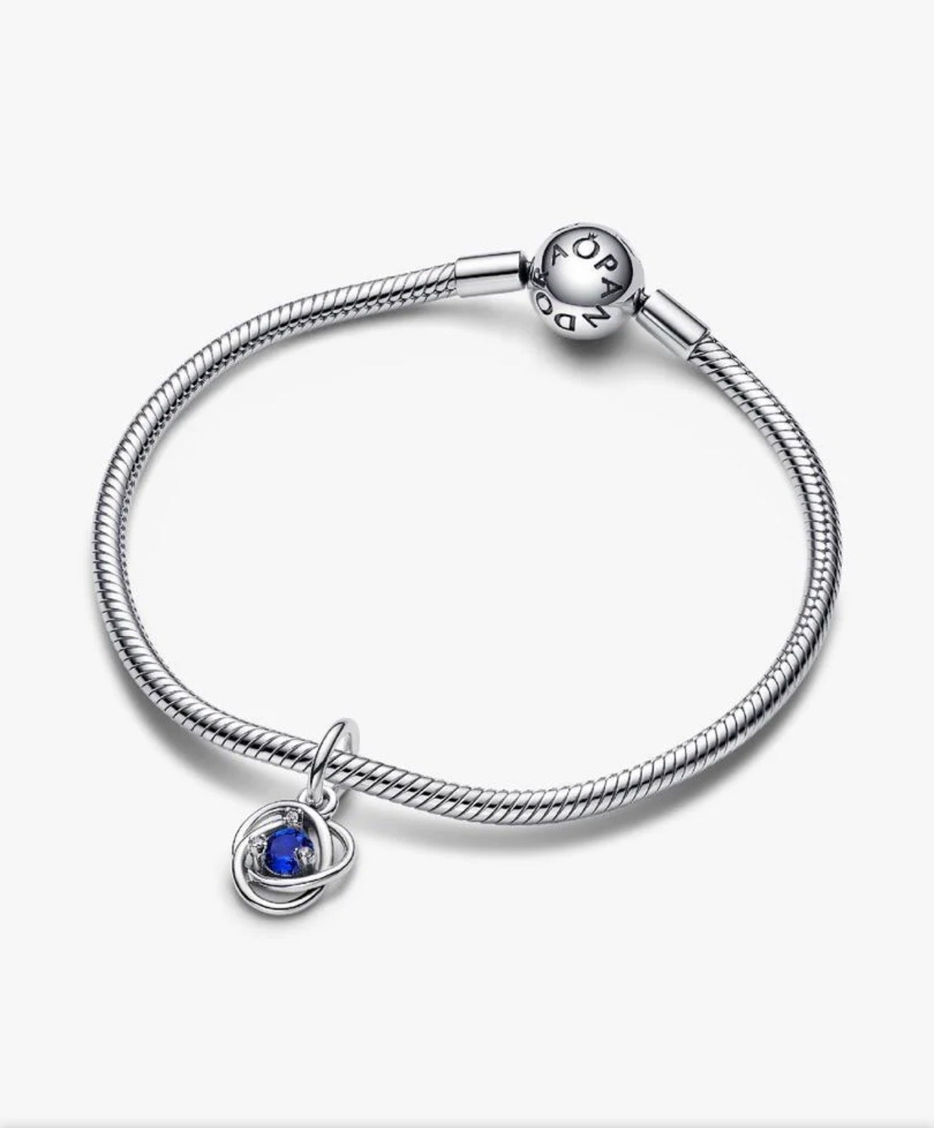 Blue Eternity Circle Dangle Charm