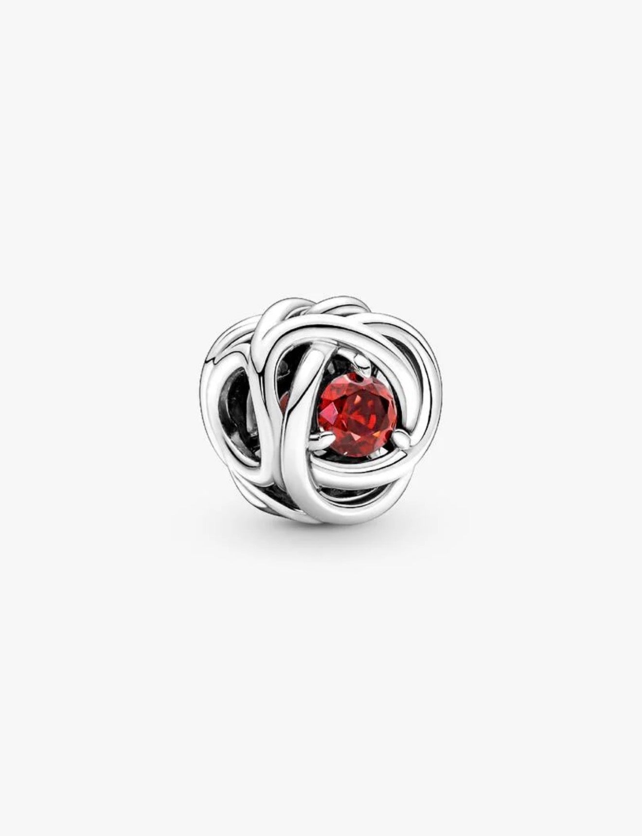 July True Red Eternity Circle Charm