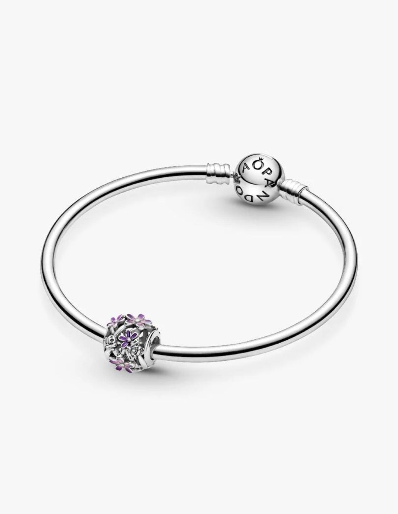 Openwork Purple Daisy Charm