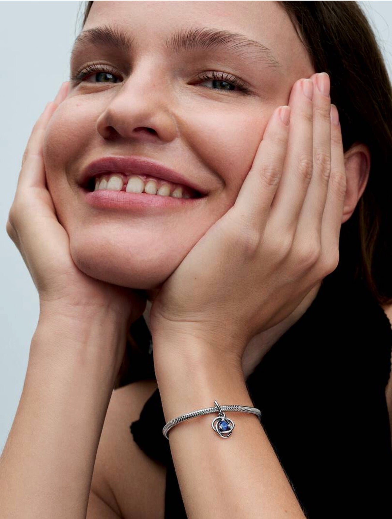 Blue Eternity Circle Dangle Charm