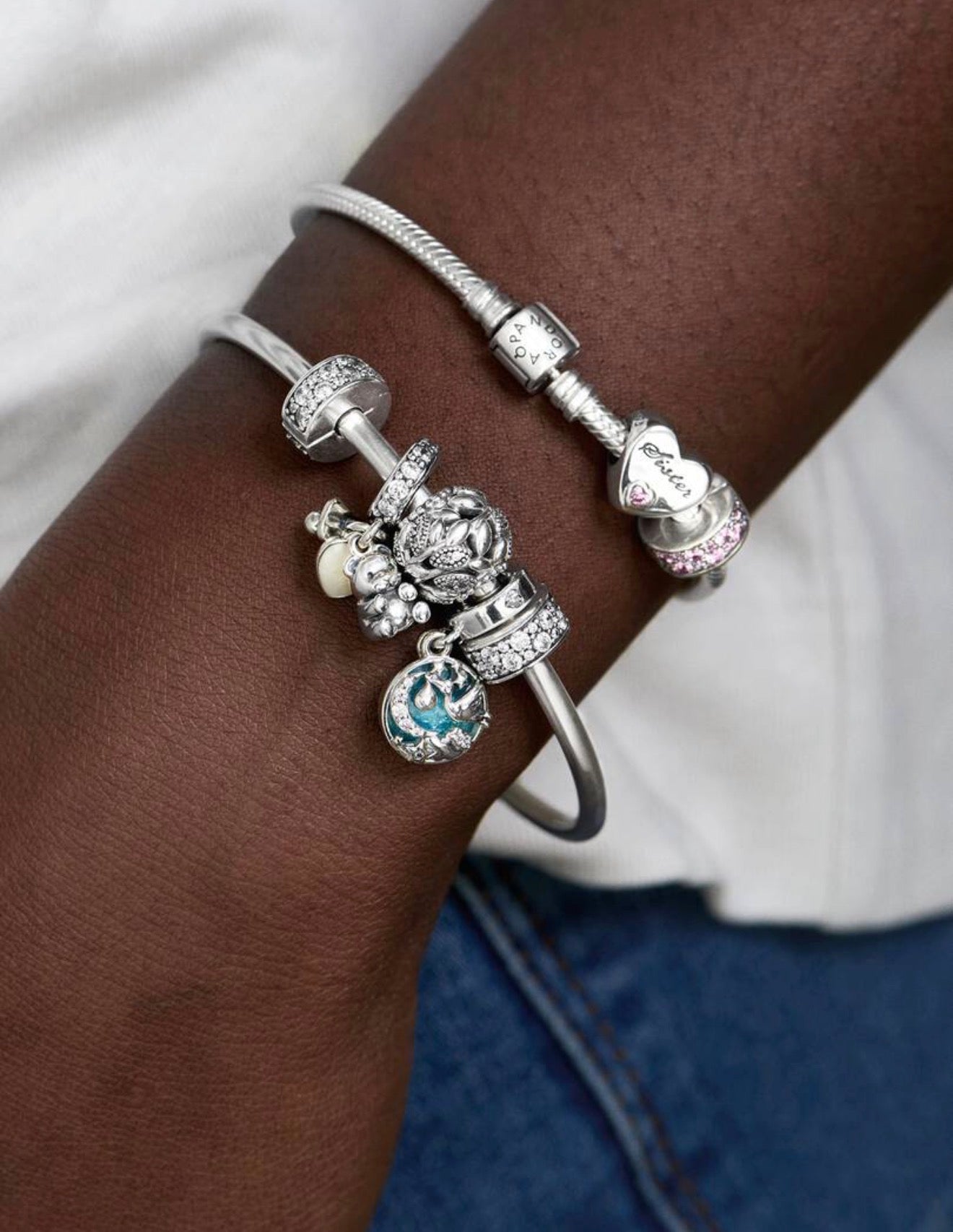 Clear Pavé Clip Charm