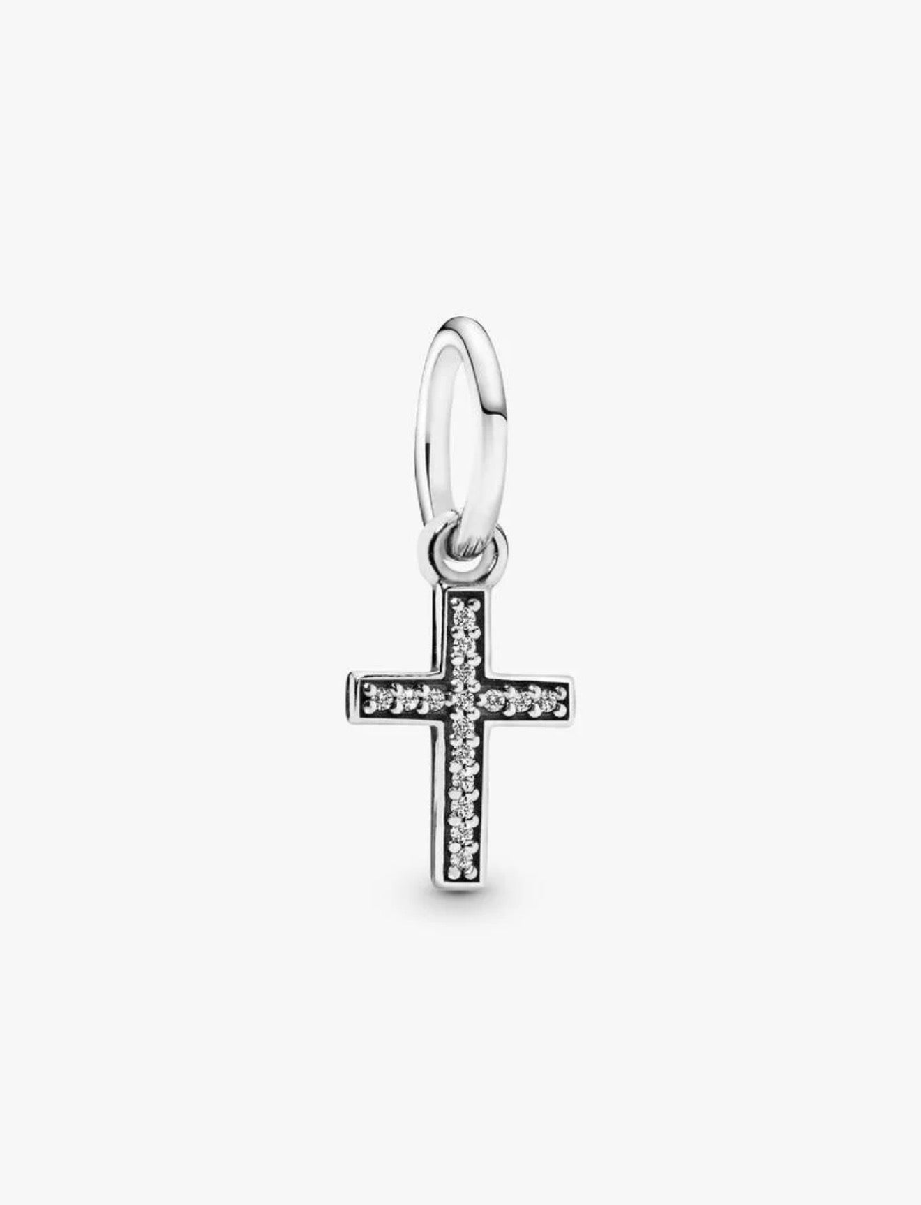Sparkling Cross Dangle Charm
