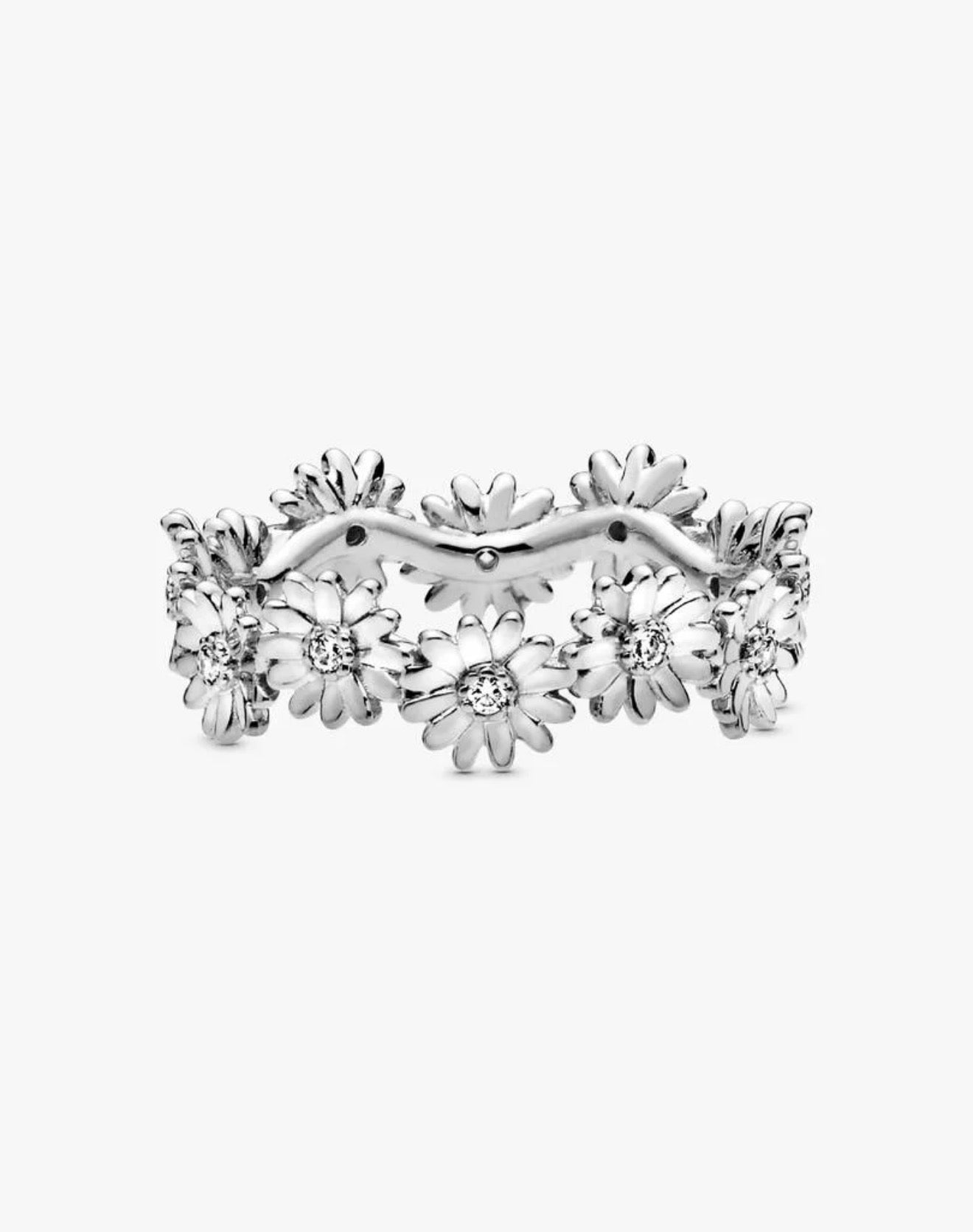 Sparkling Daisy Flower Crown Ring