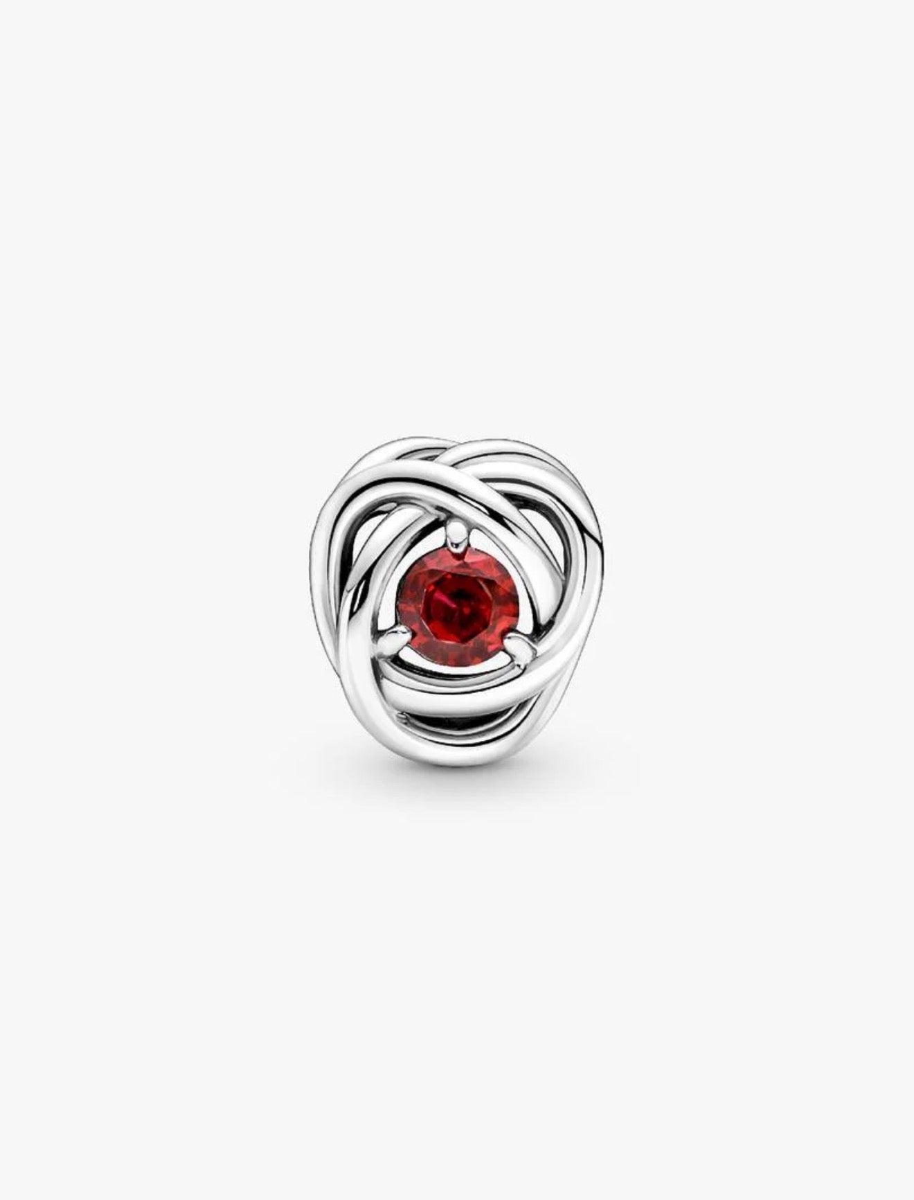 July True Red Eternity Circle Charm