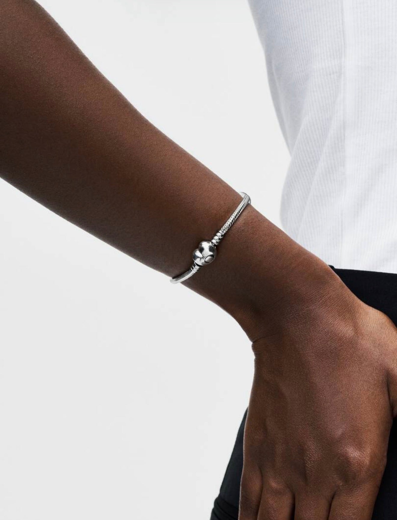 Pandora Moments Heart & Snake Chain Bracelet