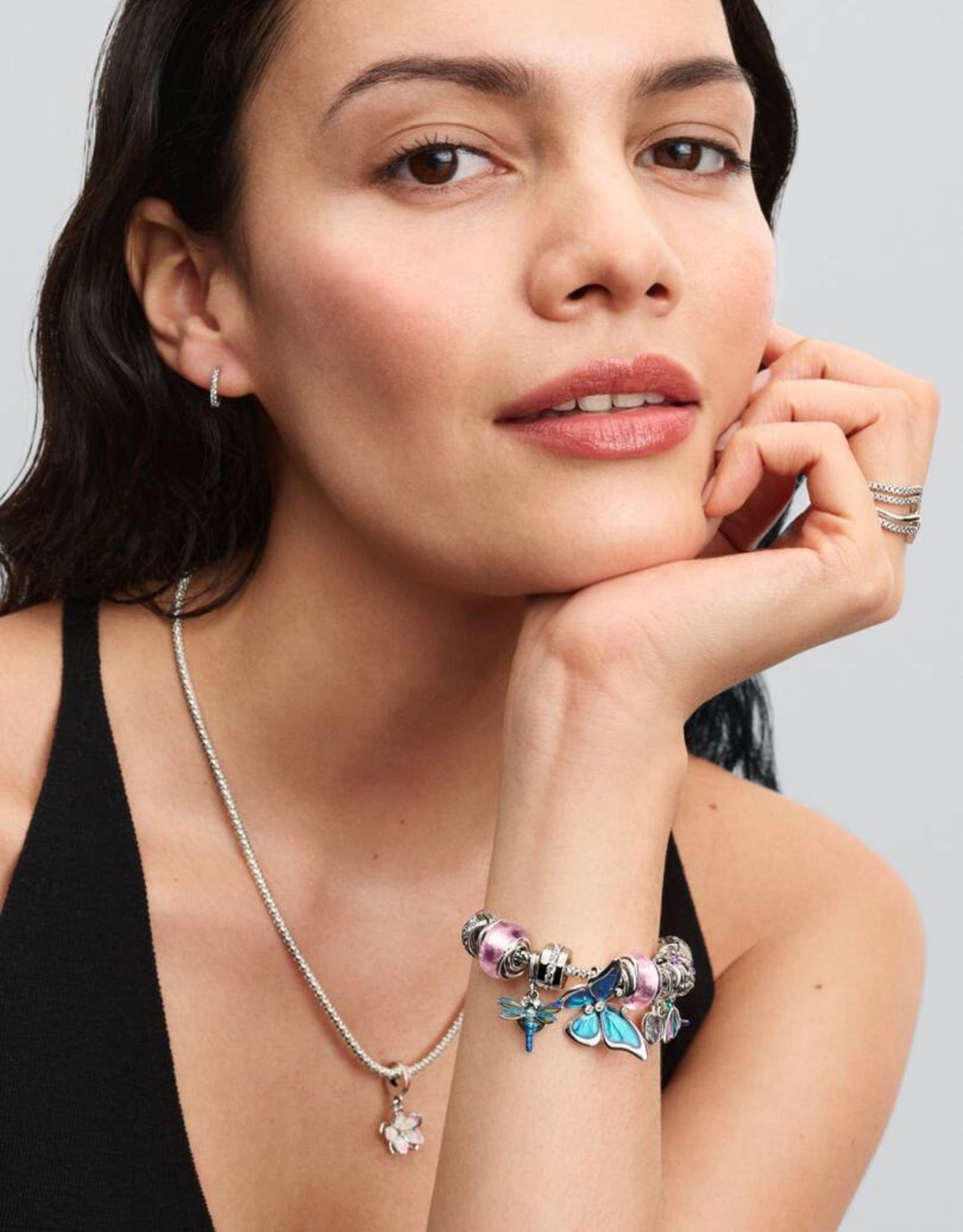 Sparkling Huggie Hoop Earrings