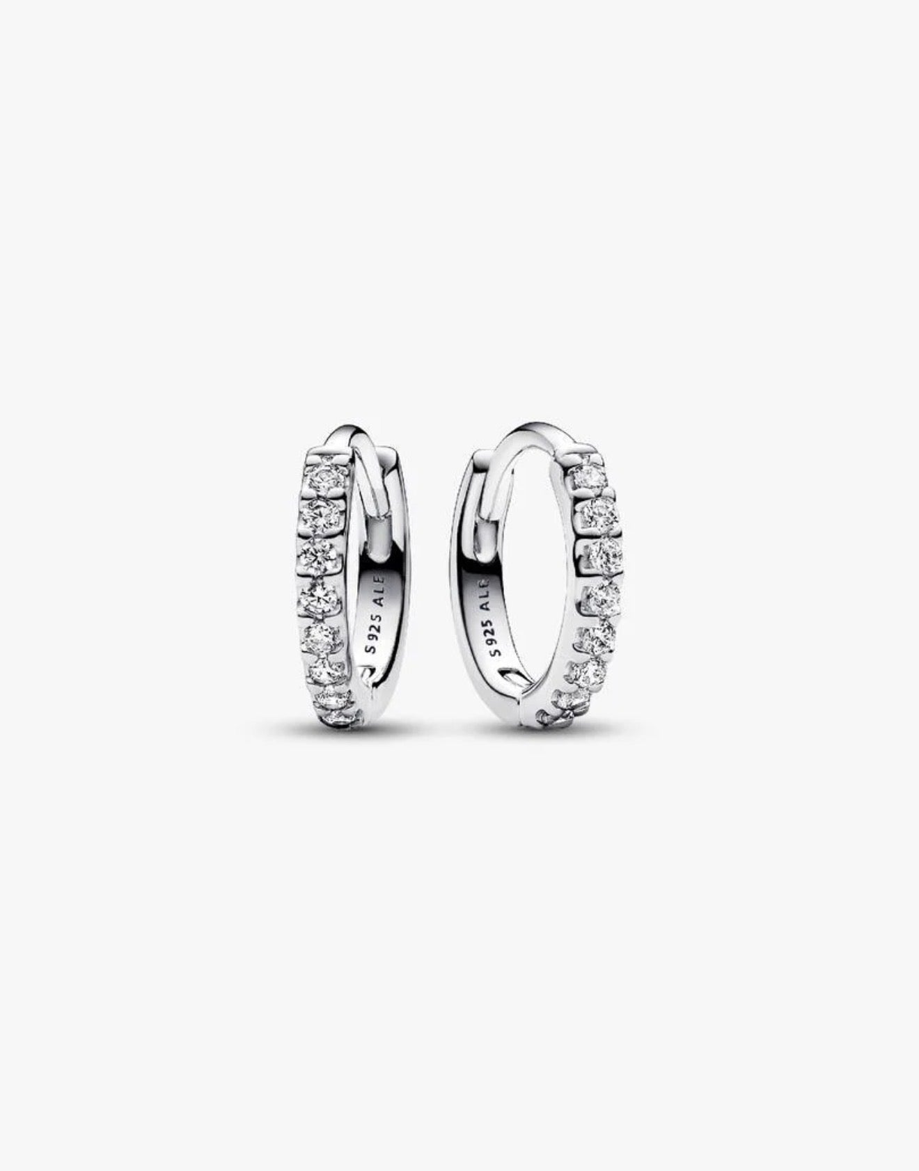 Sparkling Huggie Hoop Earrings