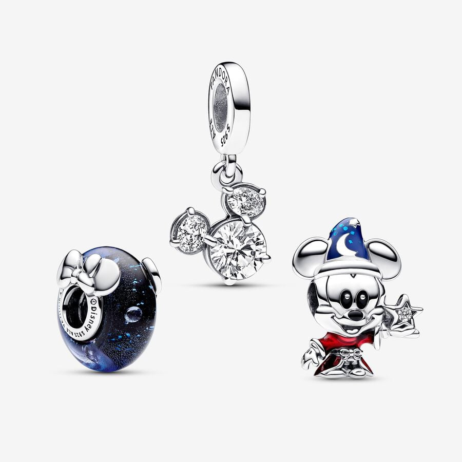 Disney x Pandora Mickey and Minnie Believe in Magic Charm Trio