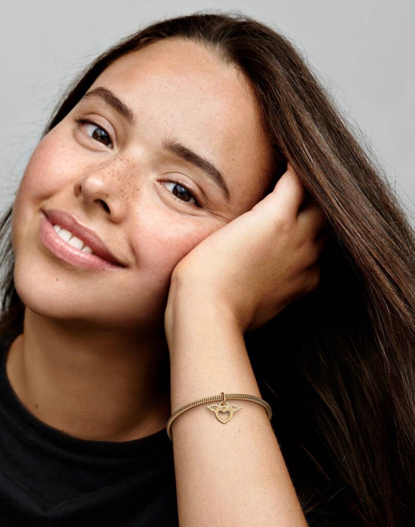 Heart & Angel Wings Dangle Charm