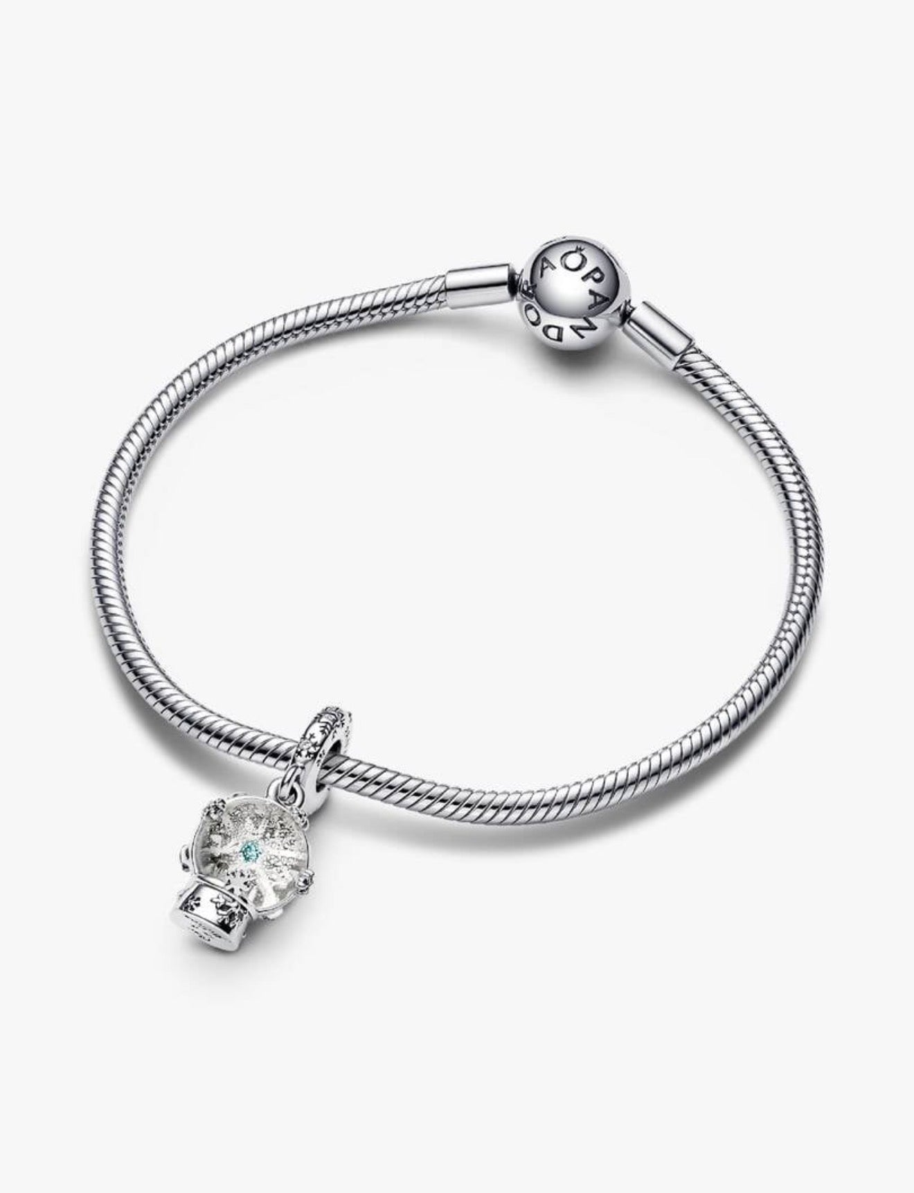 Snowflake Snow Globe Dangle Charm