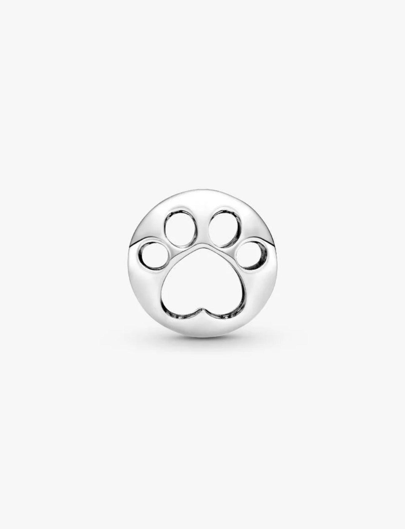 Openwork Paw Print Charm