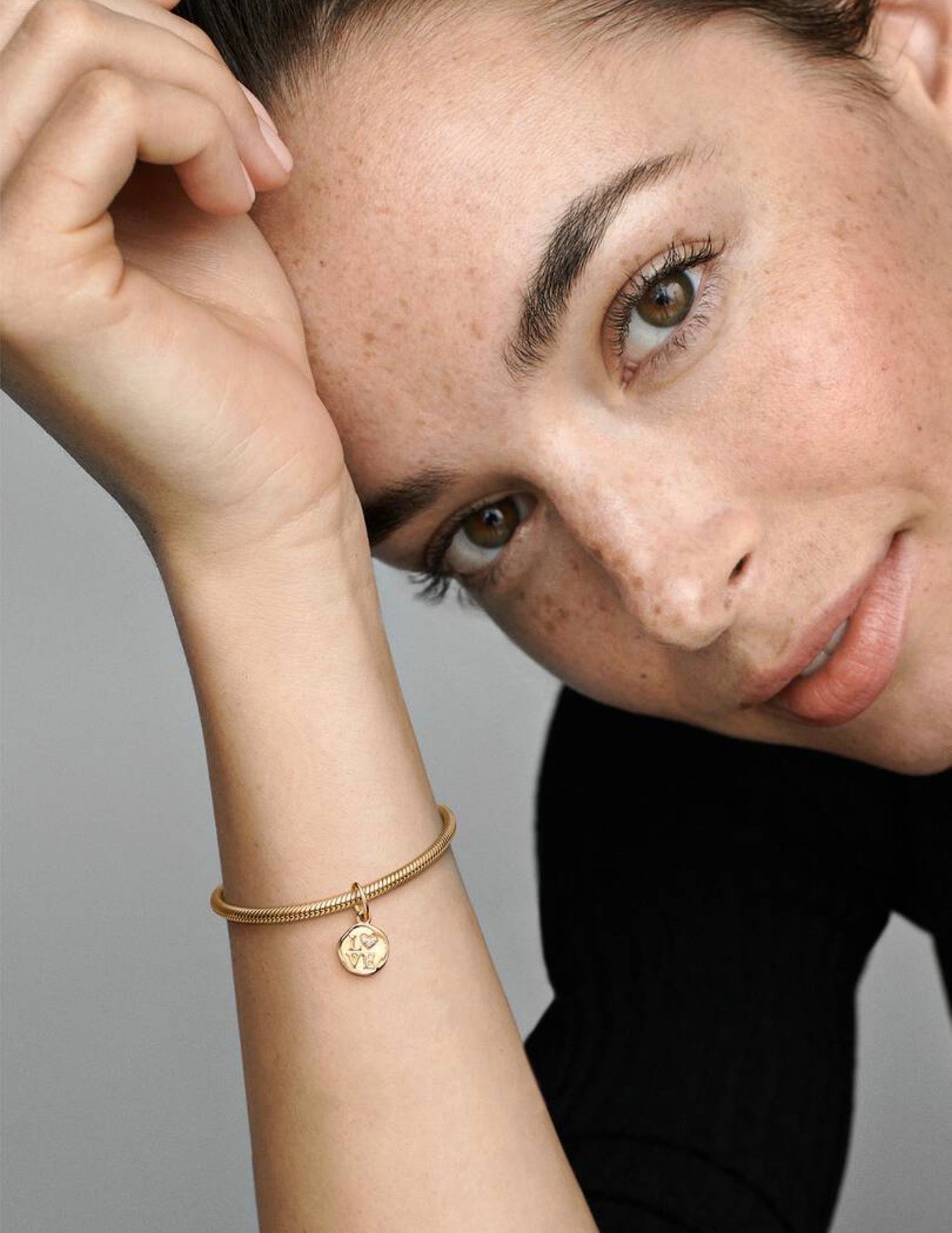 Sparkling Love Stamp Dangle Charm