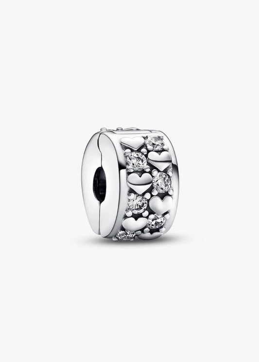 Infinite Hearts Sparkling Clip Charm