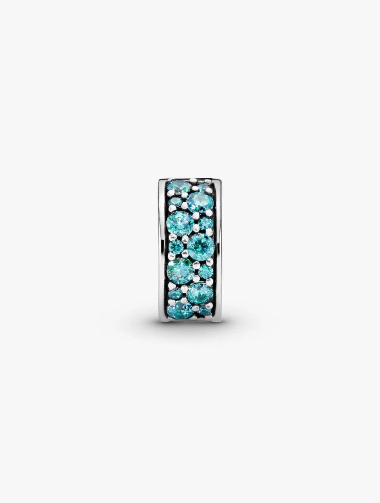 Teal Pavé Clip Charm