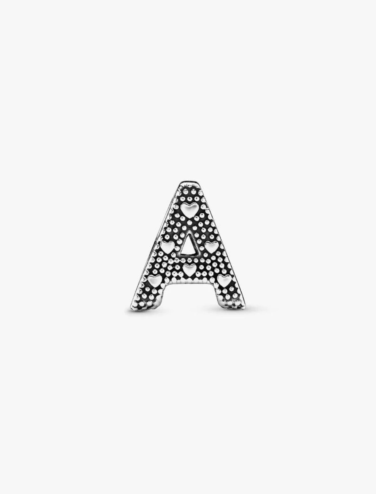 Letter A Alphabet Charm