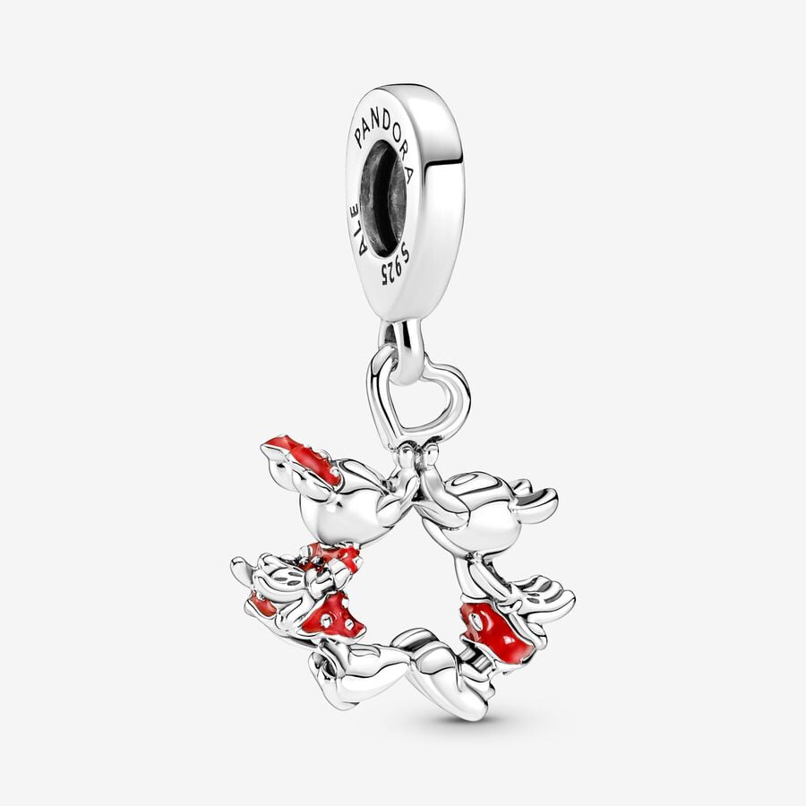 Disney x Pandora Mickey Mouse & Minnie Mouse Kissing Dangle Charm