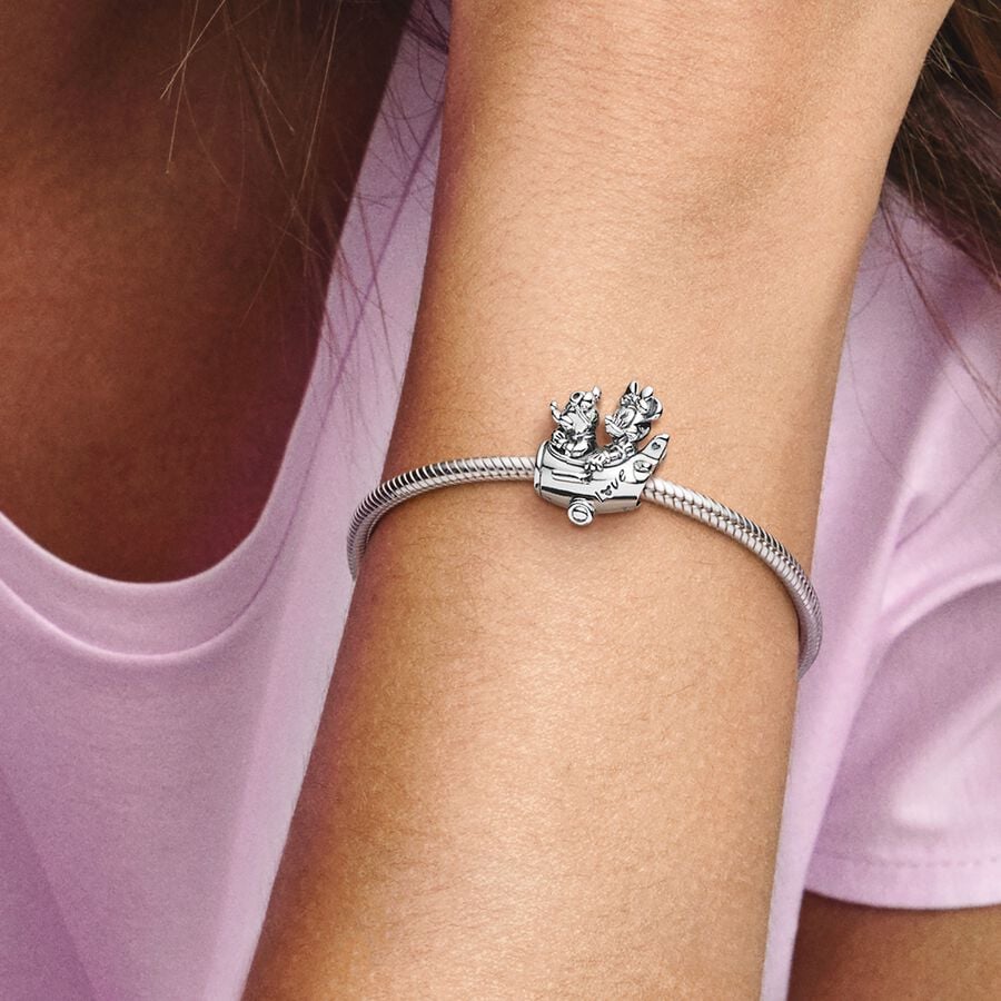 Disney x Pandora Mickey Mouse & Minnie Mouse Airplane Charm
