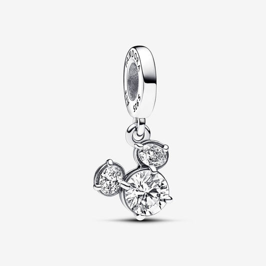 Disney x Pandora Mickey Mouse Sparkling Head Silhouette Dangle Charm