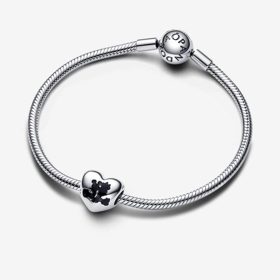 Disney x Pandora Mickey Mouse & Minnie Mouse Heart Charm