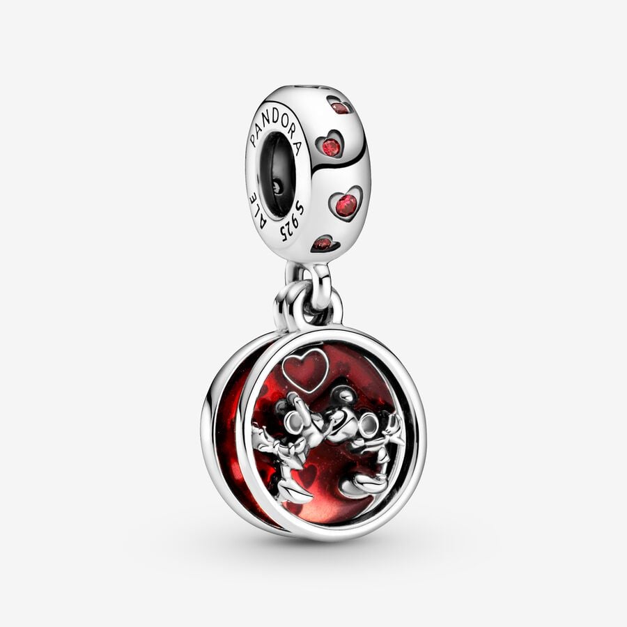 Disney x Pandora Mickey Mouse & Minnie Mouse Love and Kisses Dangle Charm