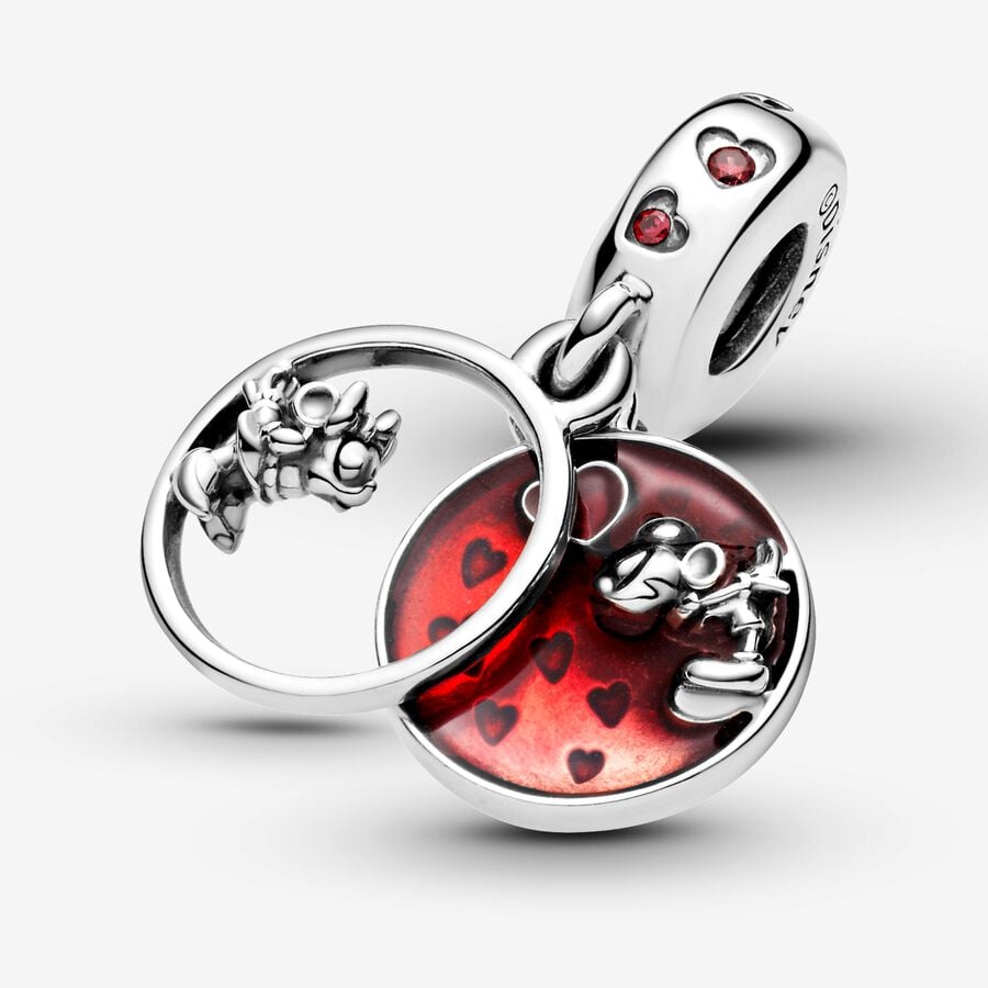 Disney x Pandora Mickey Mouse & Minnie Mouse Love and Kisses Dangle Charm