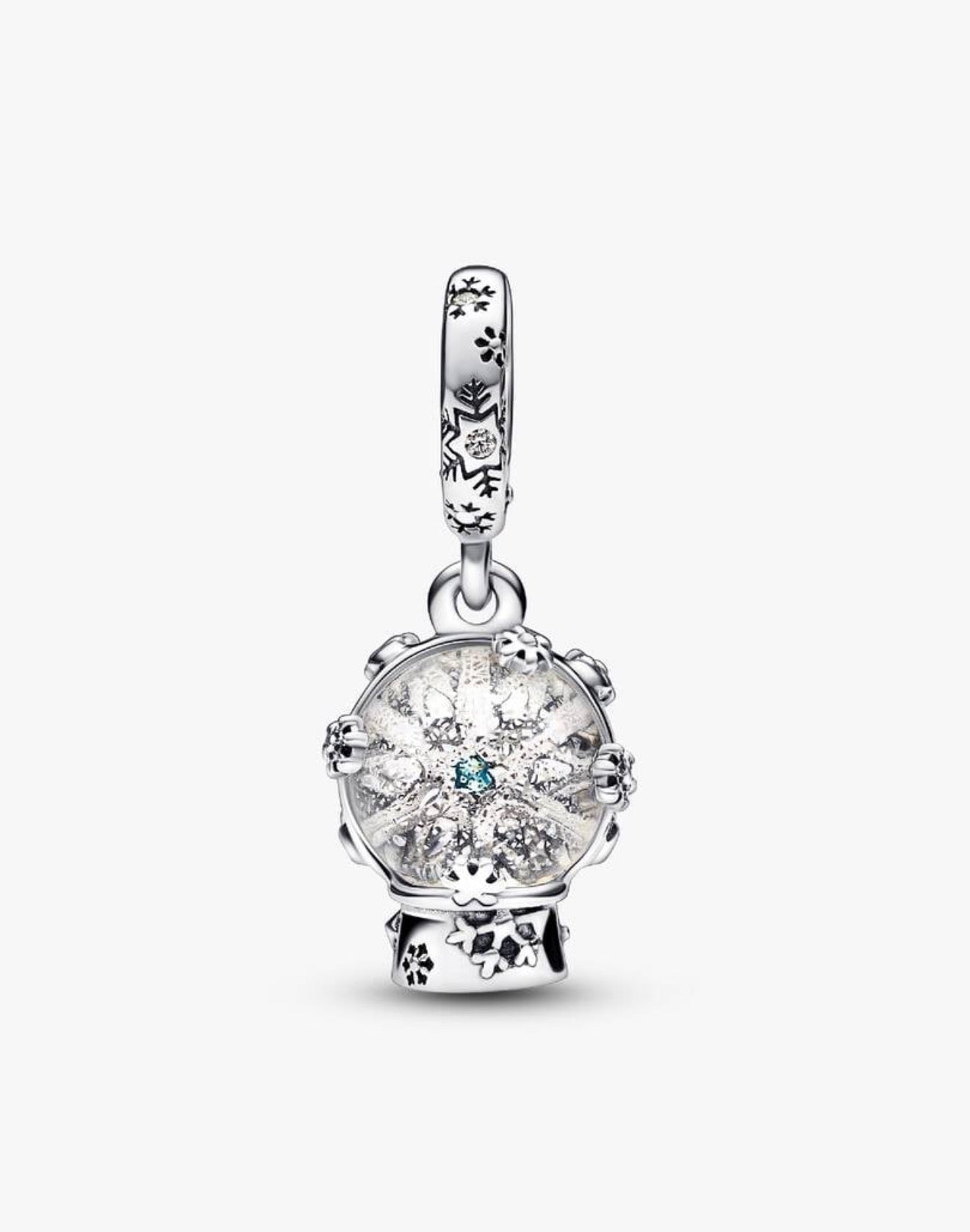 Snowflake Snow Globe Dangle Charm