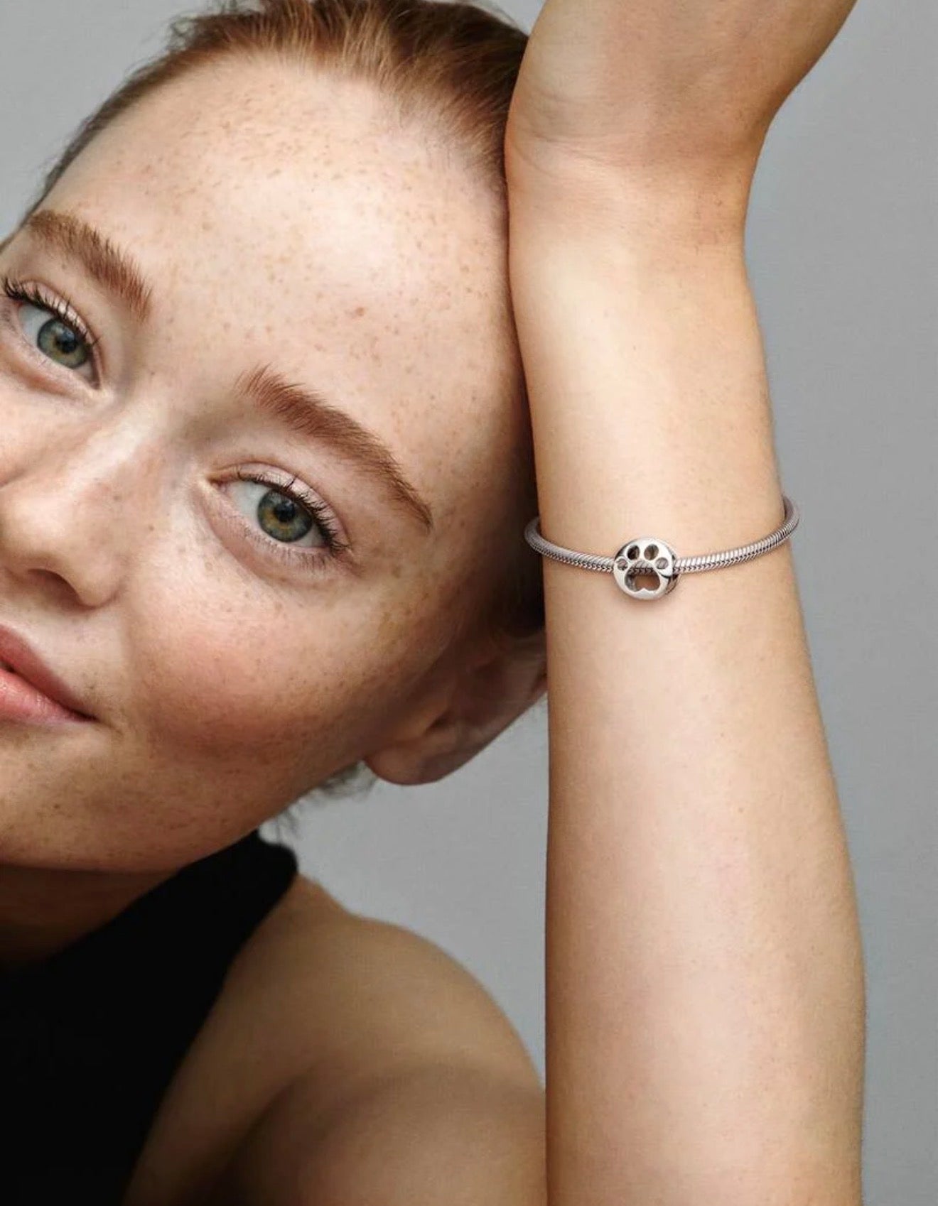 Openwork Paw Print Charm