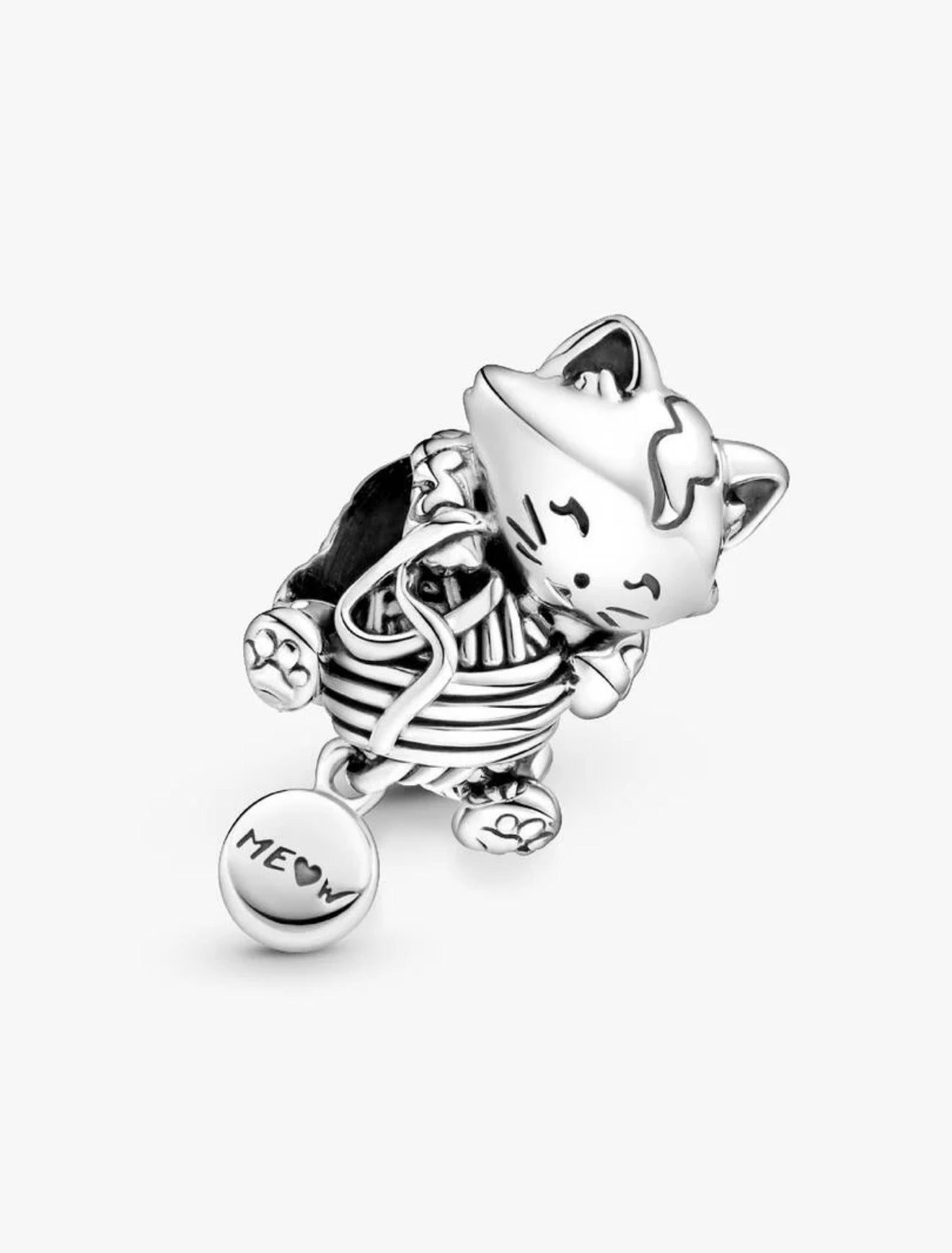Kitten & Yarn Ball Charm
