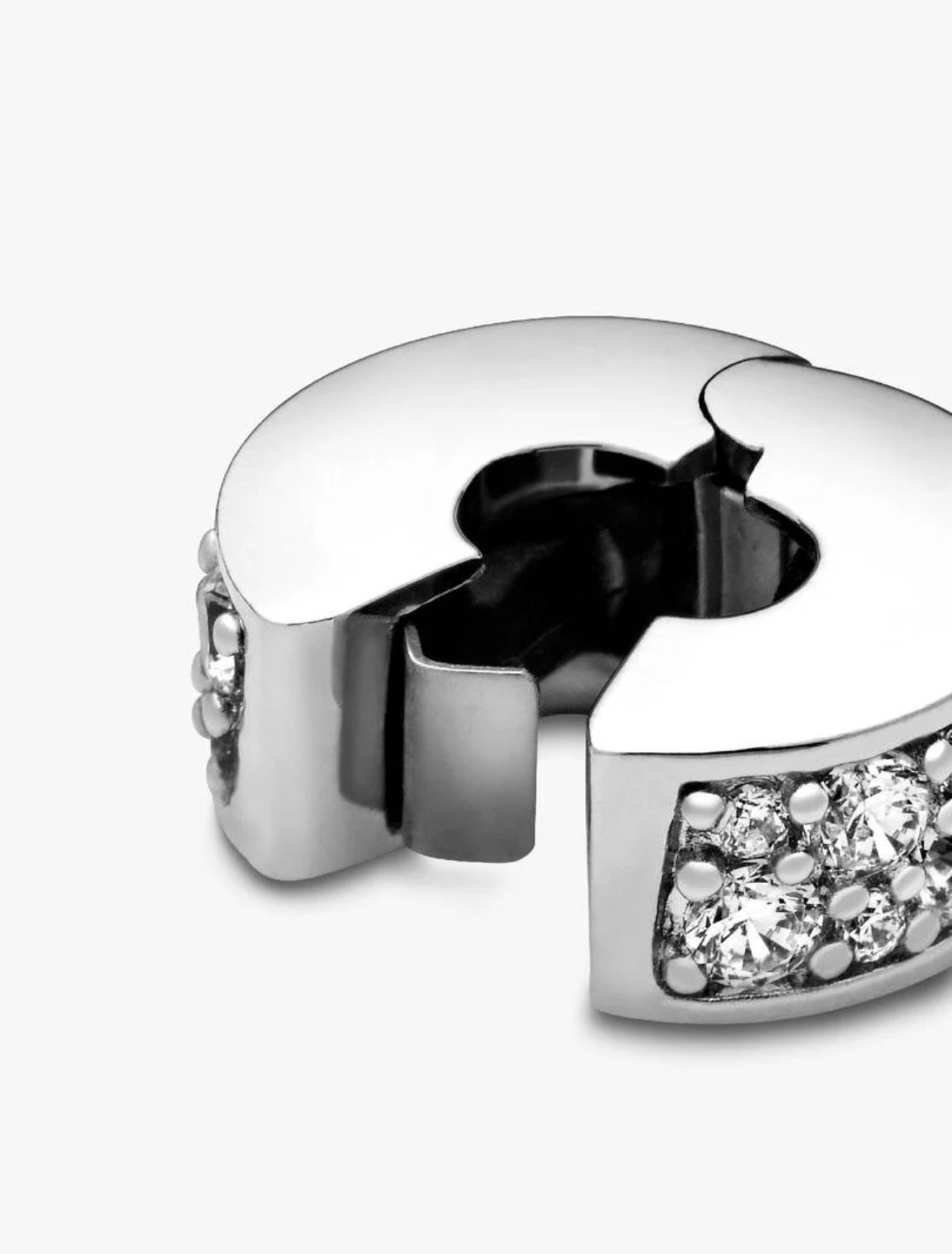 Clear Pavé Clip Charm