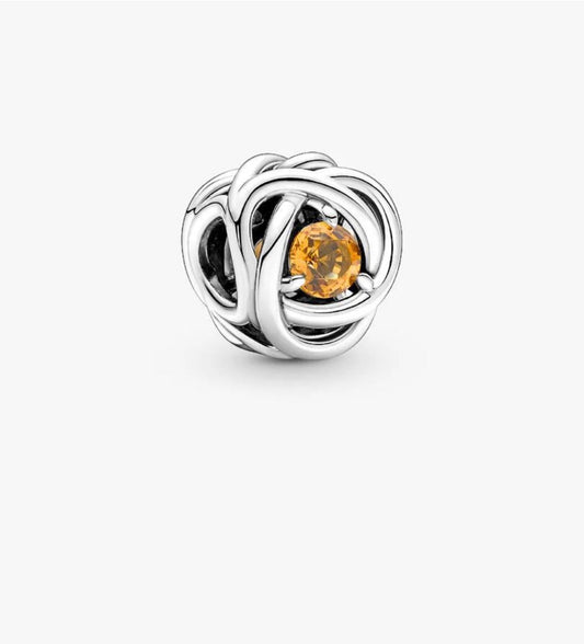 November Honey Eternity Circle Charm